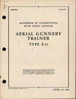 Handbook of Instructions with Parts Catalog for Aerial Gunnery trainer Type E-11