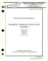 Illustrated Parts Breakdown for Manifold Pressure Regulator Assembly - Parts 7008780 and 7867071