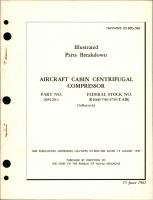Illustrated Parts Breakdown for Cabin Centrifugal Compressor - Part 205120-1