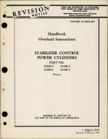 Overhaul Instructions for Stabilizer Control Power Cylinders - Parts 12020-2, 12490-1, 12490-2, 12490-3 