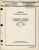 Overhaul Instructions for Stabilizer Control Power Cylinders - Parts 12020-2, 12490-1, 12490-2, 12490-3 