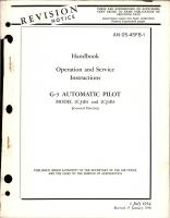 Operation and Service Instructions for G-3 Automatic Pilot - Model 2CJ4B1 and 2CJ4B3