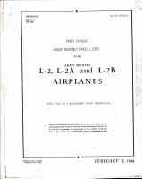 Parts Catalog for L-2, L-2A, and L-2B Airplanes