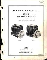 Service Parts List for Bendix Aircraft Magnetos S4R(L)N-20 and S4R(L)N-21