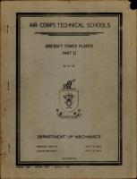 Air Corps Technical Schools - Aircraft Power Plants Part II