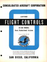 Flight Controls Lecture, B-24D Model - Familiarization Manual