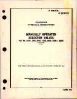 Overhaul Instructions for Manually Operated Selector Valves