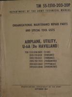 Organizational Maintenance Repair Parts and Special Tools Lists for U-6A