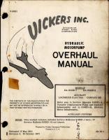 Overhaul Manual for Hydraulic Motorpump - Models EA-50182-7 and EA-50182-8 - Revision 4 