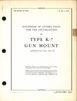 Handbook of Instructions for the Installation of Type K-7 Gun Mount