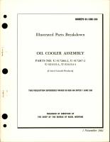 Illustrated Parts Breakdown for Oil Cooler Assembly - Parts U-517286-2, U-517287-2, U-521133-1, and U-521134-1