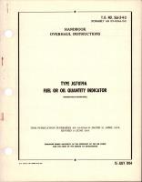 Overhaul Instructions for Fuel or Oil Quantity Indicator - Type JG7019A