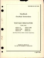 Overhaul Instructions for Voltage Regulator 