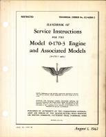 Service Instructions for the Model 0-170-3 Engine & Associated Models