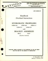 Overhaul Instructions for Hydromatic Propellers and Bracket Assemblies