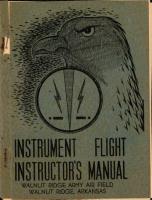 Instructors Manual for Instrument Flight