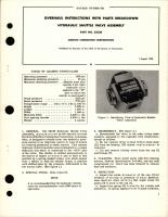 Overhaul Instructions with Parts Breakdown for Hydraulic Shuttle Valve Assembly - Part 52C20
