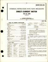 Overhaul Instructions with Parts Breakdown for Direct Current Motor - Part 26968