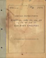 Service Instructions for R-1820 Wright Aircraft Engines