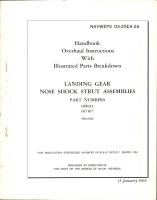 Overhaul Instructions with Illustrated Parts Breakdown for Landing Gear Nose Shock Strut Assembly