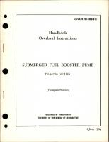 Illustrated Parts Breakdown for Submerged Fuel Booster Pump - TF-56700 Series