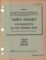 Trainer Airplanes Interchangeability and Cross Reference Charts for Airplanes, engines, Parts and Accessories