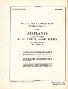 Pilot's Flight Operating Instructions for A-20H, and A-20K Series