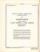 Pilot's Flight Operating Instructions for A-20H, and A-20K Series