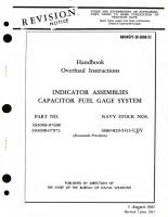 Overhaul Instructions for Indicator Assemblies Capacitor Fuel Gag System Part No. 393008