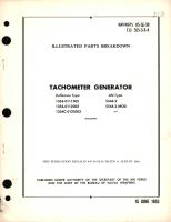 Illustrated Parts Breakdown for Tachometer Generator Kollsman Type 1354, AN Type 5544-2