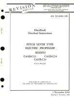 Overhaul Instructions for Pitch Lever Type Electric Propeller Model C432S-C22, C432S-C24, C432S-C26