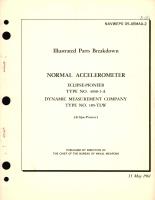 Overhaul Instructions for Normal Accelerometer Eclipse-Pioneer Type No. 4930-1-A Dynamic Measurements Company Type No. 10-5-TLW