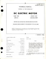 Overhaul with Parts Breakdown for DC Electric Motor - Part 49EC1A