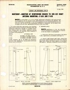 Addition of Reinforcing Braces to SCR-522 Right Antenna Mounting for P-61A and P-51B