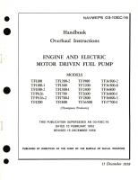 Overhaul Instructions for Engine and Electric Motor Driven Fuel Pump Models TF1100, TFP626, TF1200, TF1300, TF1700, TF1800, TF1900, TF2200, TF2400, TF2600, TF2800, TF36500, TF36800