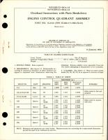 Overhaul Instructions with Parts Breakdown for Engine Control Quadrant Assembly - Part 3L2640