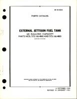 Parts Catalog for External Jettison Fuel Tank - 165 Gal Capacity - Parts ST2-165-4800 and ST2-165-4803