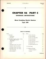 Overhaul Instructions for Direct Cranking Electric Starters, Chapter 46 Part C