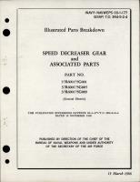 Illustrated Parts Breakdown for Speed Decreaser Gear and Associated Parts  