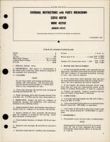 Overhaul Instructions with Parts Breakdown for Servo Motor - NBRK 402150 