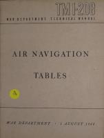 Air Navigation Tables