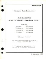 Illustrated Parts Breakdown for Double Ended Submerged Fuel Booster Pump Models TF1900, TF54400, TF57500 