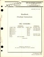 Overhaul Instructions for Oil Coolers