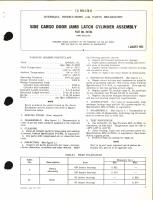 Overhaul Instructions with Parts Breakdown for Side Cargo Door Jamb Latch Cylinder Assembly Part No. k41146