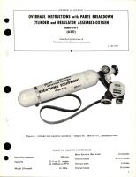 Overhaul Instructions with Parts Breakdown for Cylinder and Regulator Oxygen Assembly - 6000-B1-0-1 