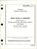 Overhaul Instructions for Engine Driven A-C Generators