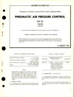 Overhaul Instructions with Parts Breakdown for Pneumatic Air Pressure Control - Part 106526