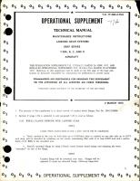 Operational Supplement for Maintenance Instructions for Landing Gear Systems - T-29A, T-29B, T-29C and T-29D