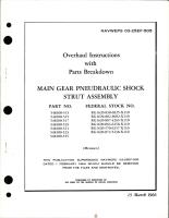 Overhaul Instructions with Parts Breakdown for Main Gear Pneudraulic Shock Strut Assembly