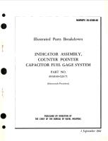 Illustrated Parts Breakdown for Indicator Assembly Counter Pointer Capacitor Fuel Gage System Part No. 393030-02671